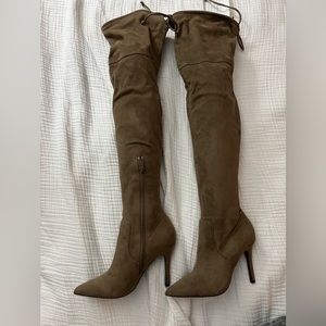 Aldo thigh high boots.